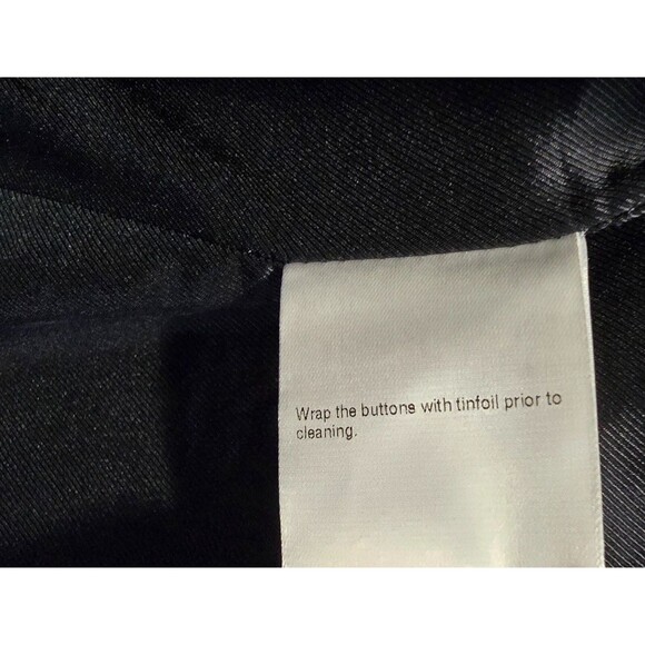 GUCCI Blazer Womens EU 38 US 2 Navy Blue Pinstripe Office Siren Boardroom - Picture 11 of 12